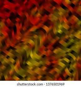 Light Orange vector background with lines. Illustration in abstract style with gradient curved.  Best design for your ad, poster, banner.