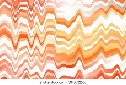 Light Orange vector background with liquid shapes. Blurred geometric sample with gradient bubbles.  Textured wave pattern for backgrounds.