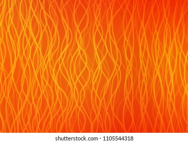 Light Orange vector background with liquid shapes. Shining crooked illustration in marble style. The elegant pattern for brand book.