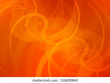 Light Orange vector background with liquid shapes. An elegant bright illustration with gradient. Brand new design for your ads, poster, banner.