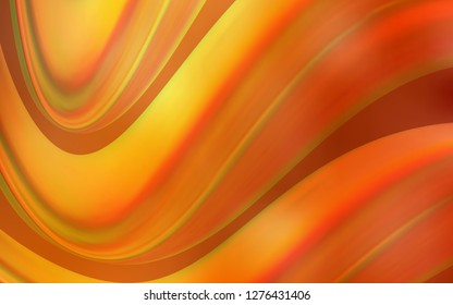 Light Orange vector background with liquid shapes. An elegant bright illustration with gradient. New composition for your brand book.