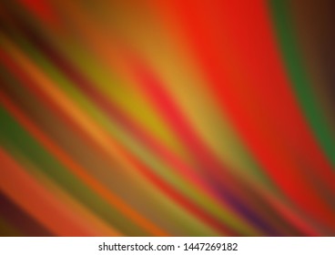 Light Orange vector background with liquid shapes. Shining illustration, which consist of blurred lines, circles. A new texture for your  ad, booklets, leaflets.