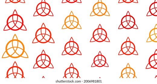 Light Orange vector background with occult symbols. Retro design in abstract style with witchcraft forms. Best design halloween events.