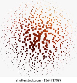 Light Orange vector background in polygonal style. Abstract gradient illustration with rectangles. Pattern for busines booklets, leaflets