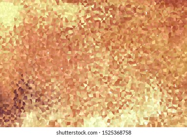 Light Orange vector background in polygonal style. Glitter abstract illustration with rectangular shapes. The template can be used as a background.