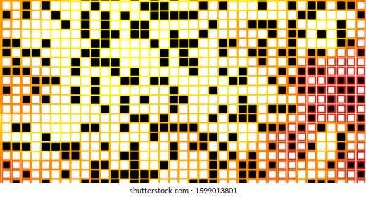 Light Orange vector background in polygonal style. New abstract illustration with rectangular shapes. Design for your business promotion.