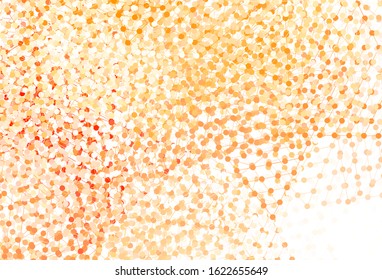 Light Orange vector background with polygonal style with circles. Beautiful illustration with circles, triangles in nature style. Pattern for booklets, leaflets