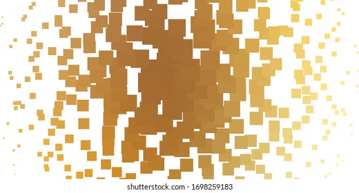 Light Orange vector background in polygonal style. Abstract gradient illustration with rectangles. Pattern for commercials, ads.