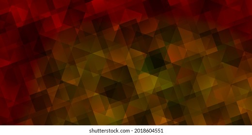 Fondo vectorial de color naranja claro con estilo poligonal. Ilustración abstracta moderna con triángulos coloridos. Patrón para comerciales.