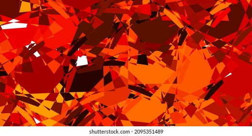 Light Orange vector background with polygonal forms. Magnificent abstract illustration with triangular shapes , forms. Landing pages material.