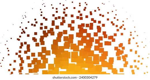 Light Orange vector background in polygonal style. Colorful illustration with gradient rectangles and squares. Modern template for your landing page.