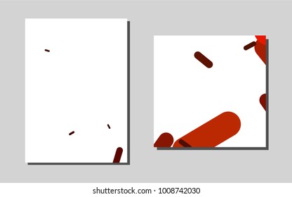 Light Orange vector background for presentations. Beautiful colored sample in A4 size. Beautiful design for cover of notepads.