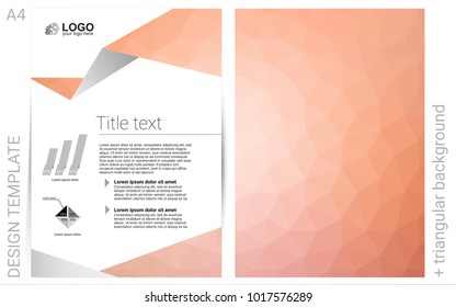Light Orange vector  background for presentations. Modern abstract design concept with colorful gradient. Completely new template for your brand book.