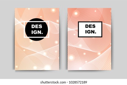 Light Orange vector background for presentations. Glitter abstract design concept with text box. Beautiful design for cover of notepads.