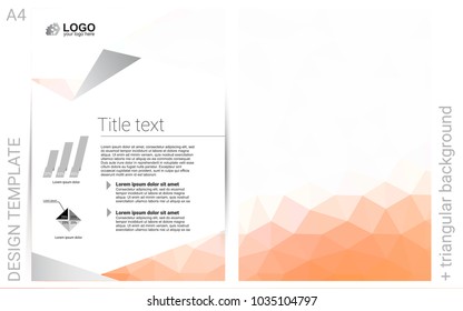 Light Orange vector  background for presentations. Blurred decorative design in abstract style with textbox. Beautiful design for cover of notepads.
