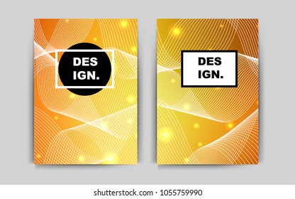 Light Orange vector background for presentations. Booklet with textbox on colorful abstract background. Pattern can be used as a template for calendars.