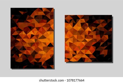 Light Orange vector background for presentations. Booklet with textbox on colorful abstract background. Pattern for beautiful business cards, folders.