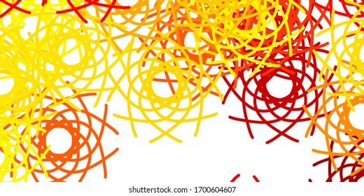 Light Orange vector background with random forms. Colorful abstract forms with gradient in simple style. Elegant design for wallpaper set.