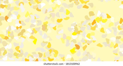 Light orange vector background with random forms. Colorful abstract forms with gradient in simple style. Smart design for your business.