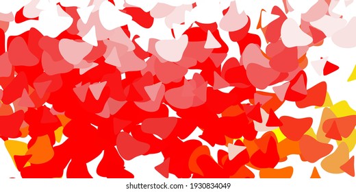 Light orange vector background with random forms. Colorful illustration with simple gradient shapes. Simple illustration for your web site.