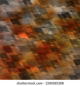 Light Orange vector background with set of hexagons. Design in abstract style with hexagons. Design for your business advert.