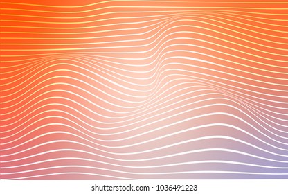 Light Orange vector background with shining lines. Geometric illustration in Origami style with gradient.  The best blurred design for your business.
