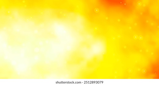 Light Orange vector background with small and big stars. Blur decorative design in simple style with stars. Pattern for new year ad, booklets.