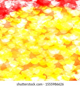 Light Orange vector background with spots. Illustration with set of shining colorful abstract spheres. Pattern for business ads.