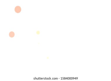 Light Orange vector background with spots. Glitter abstract illustration with blurred drops of rain. Pattern for textures of wallpapers.