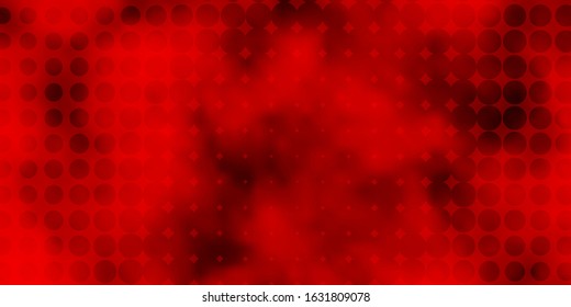 Light Orange vector background with spots. Colorful illustration with gradient dots in nature style. Design for your commercials.
