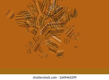 Light Orange vector background with spots. Modern abstract illustration with colorful water drops. New template for your brand book.