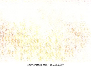 Light Orange vector background with spots. Abstract illustration with colored bubbles in nature style. Pattern for ads, leaflets.