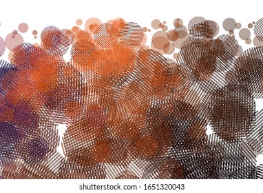 Light Orange vector background with spots. Beautiful colored illustration with blurred circles in nature style. New template for your brand book.