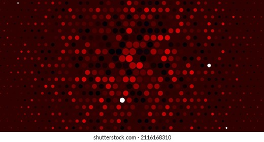 Fondo vectorial de naranja claro con puntos. Ilustración colorida con puntos de degradado en estilo natural. Patrón para papeles pintados, cortinas.