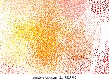 Light Orange vector background with spots. Blurred decorative design in abstract style with bubbles. Pattern for futuristic ad, booklets.