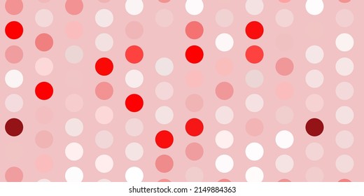 Light orange vector background with spots. Abstract colorful disks on simple gradient background. New template for a brand book.