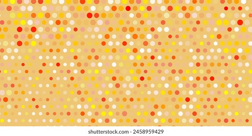 Light orange vector background with spots. Abstract colorful disks on simple gradient background. Design for your commercials.