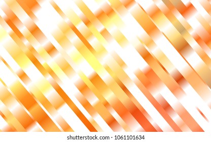 Light Orange vector background with straight lines. Lines on blurred abstract background with gradient. The pattern can be used for busines ad, booklets, leaflets