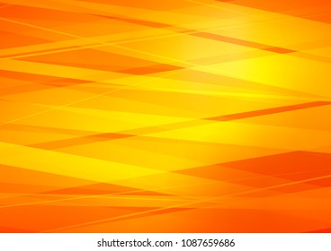Light Orange vector background with straight lines. Glitter abstract illustration with colored sticks. The template can be used as a background.