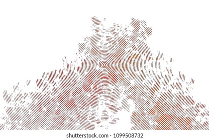 Light Orange vector background with straight lines. Glitter abstract illustration with colored sticks. The pattern can be used for websites.