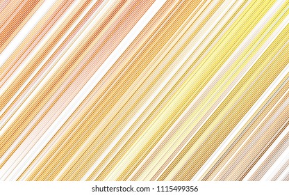 Light Orange vector background with straight lines. Glitter abstract illustration with colored sticks. The pattern can be used for busines ad, booklets, leaflets