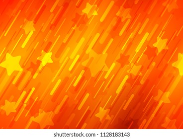 Light Orange vector background with straight lines. Modern geometrical abstract illustration with staves. The pattern can be used for busines ad, booklets, leaflets