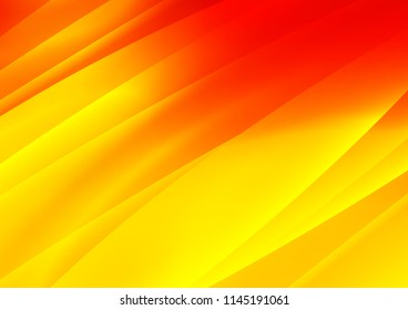 Light Orange vector background with straight lines. Decorative shining illustration with lines on abstract template. Best design for your ad, poster, banner.