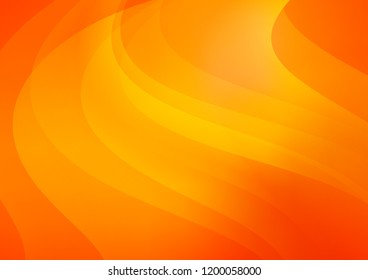 Light Orange vector background with straight lines. Decorative shining illustration with lines on abstract template. Smart design for your business advert.
