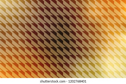 Light Orange vector background with straight lines. Shining colored illustration with sharp stripes. Template for your beautiful backgrounds.