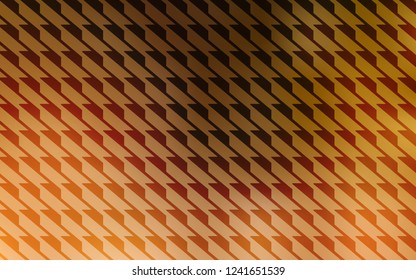 Light Orange vector background with straight lines. Shining colored illustration with sharp stripes. Best design for your ad, poster, banner.