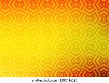 Light Orange vector background with straight lines. Shining illustration with lines on abstract template. Smart design for your business advert.