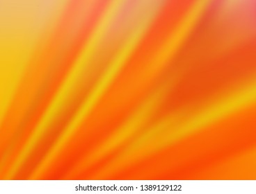 Light Orange vector background with straight lines. Lines on blurred abstract background with gradient. Best design for your ad, poster, banner.