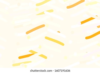 Light Orange vector background with straight lines. Colorful shining illustration with lines on abstract template. Pattern for your busines websites.
