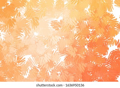 Light Orange vector background with straight lines. Colorful shining illustration with lines on abstract template. Best design for your ad, poster, banner.